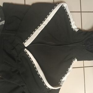 PINK Victoria's Secret Black and White Hoodie